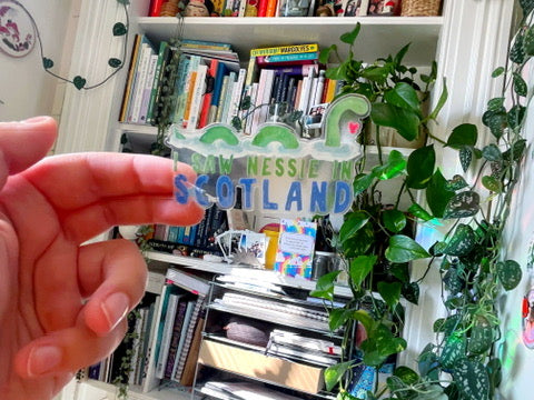 Saw Nessie in Scotland Clear Sticker