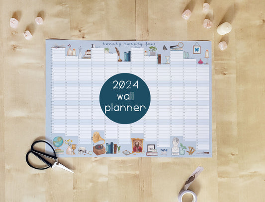 2024 Academia Wall Planner Calendar