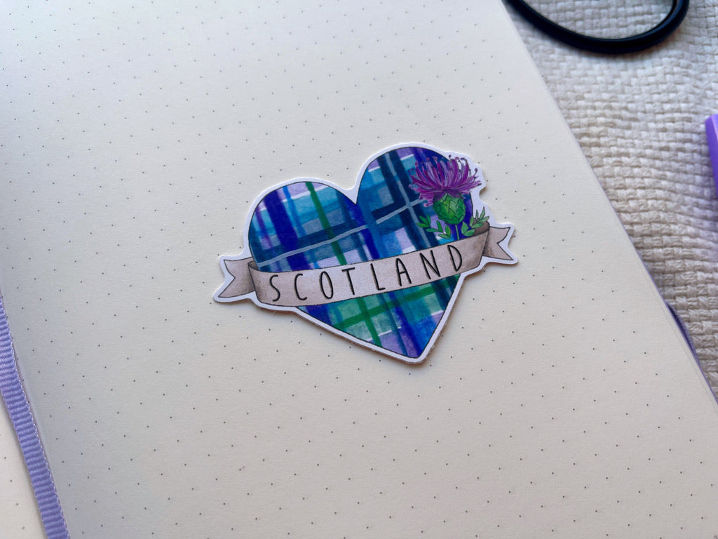 Scotland Heart Sticker