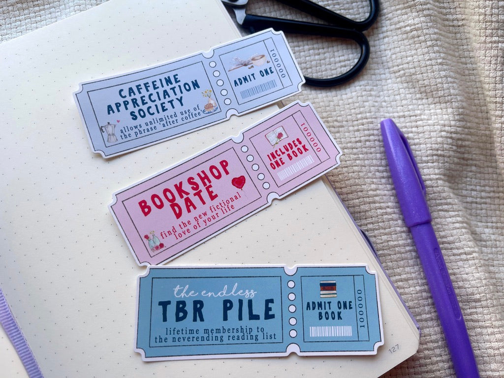 Caffeine Appreciation Society Ticket Sticker