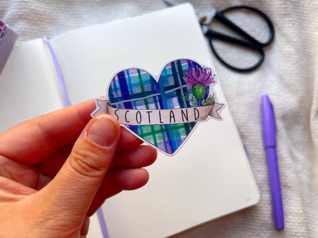 Scotland Heart Sticker