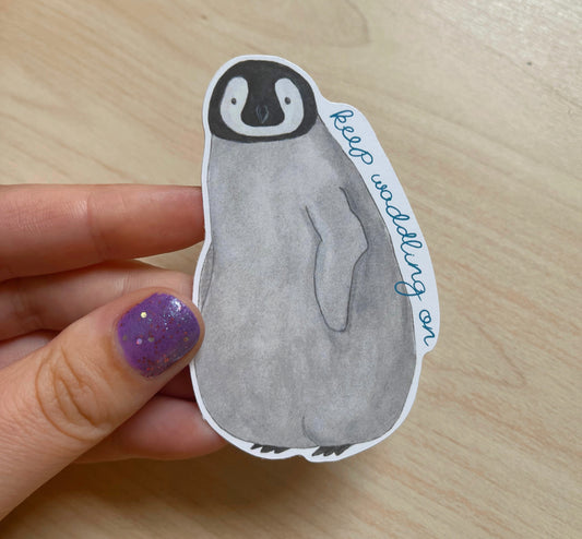 Keep Waddling On Penguin Eco Sticker