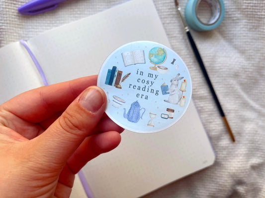 Cosy Reading Era Holo Sticker