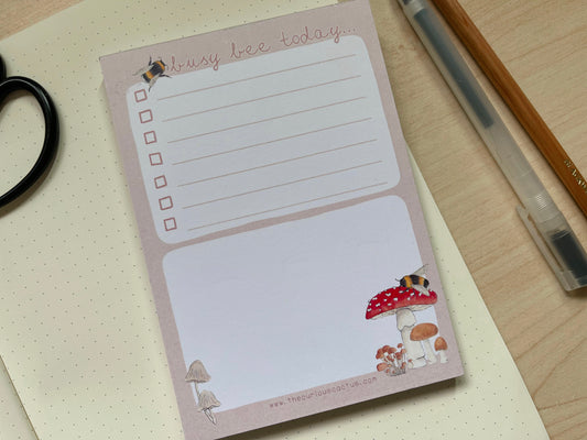 Busy Bee Today A6 Notepad