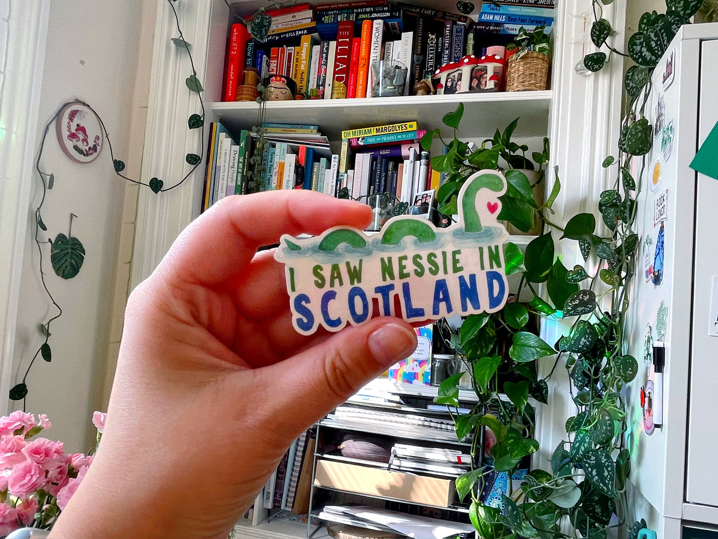 Saw Nessie in Scotland Clear Sticker