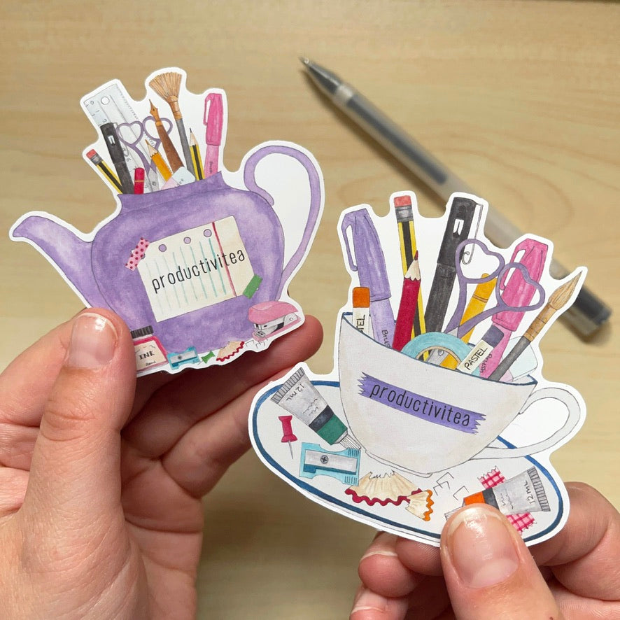 Productivi-tea Cup Sticker
