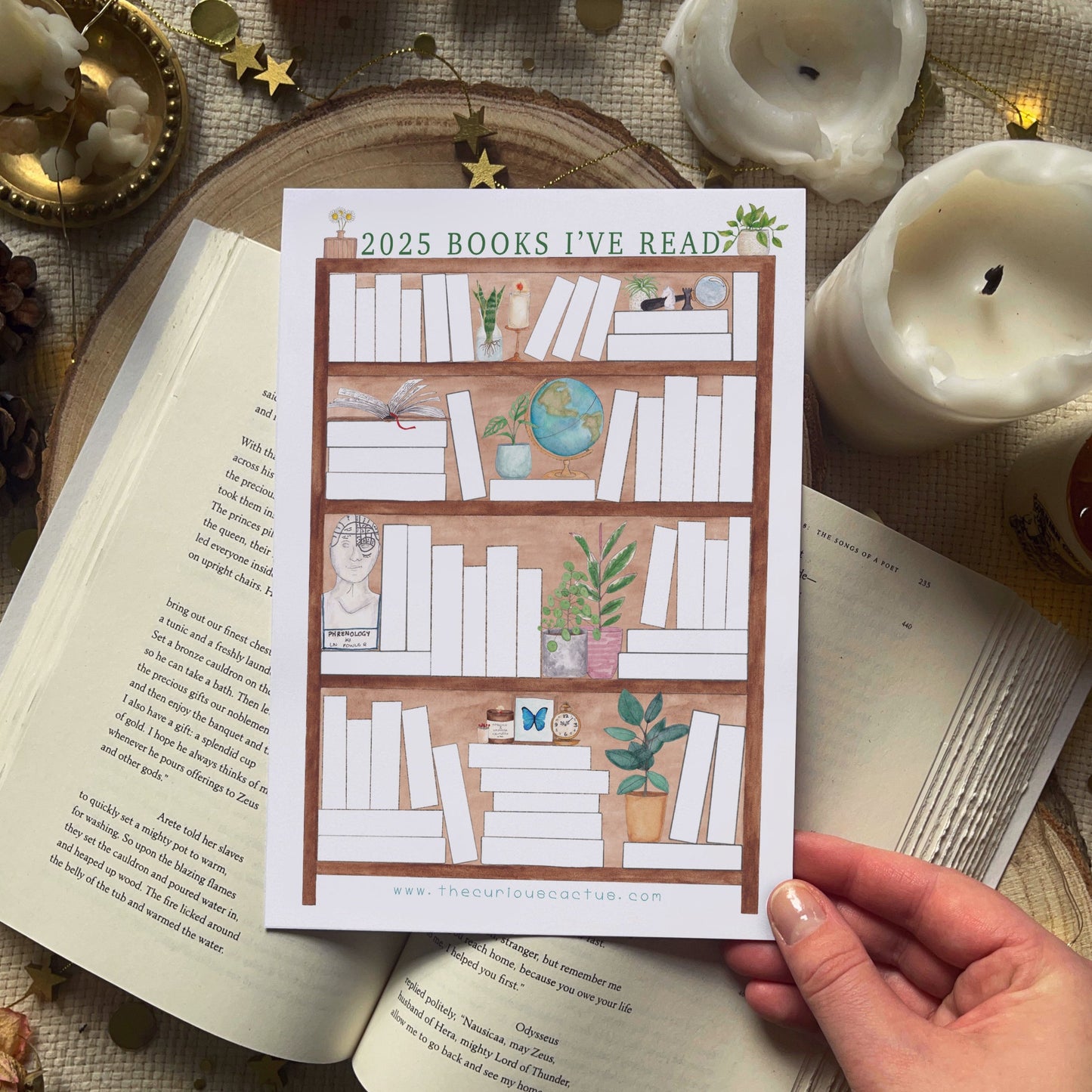 2025 Reading/Book Tracker Planner Page