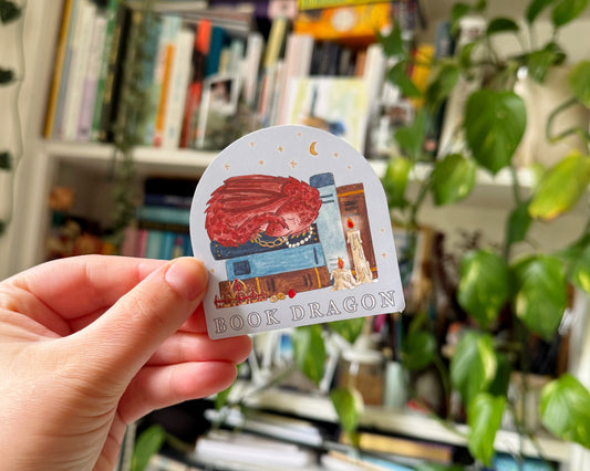 Book Dragon Sticker