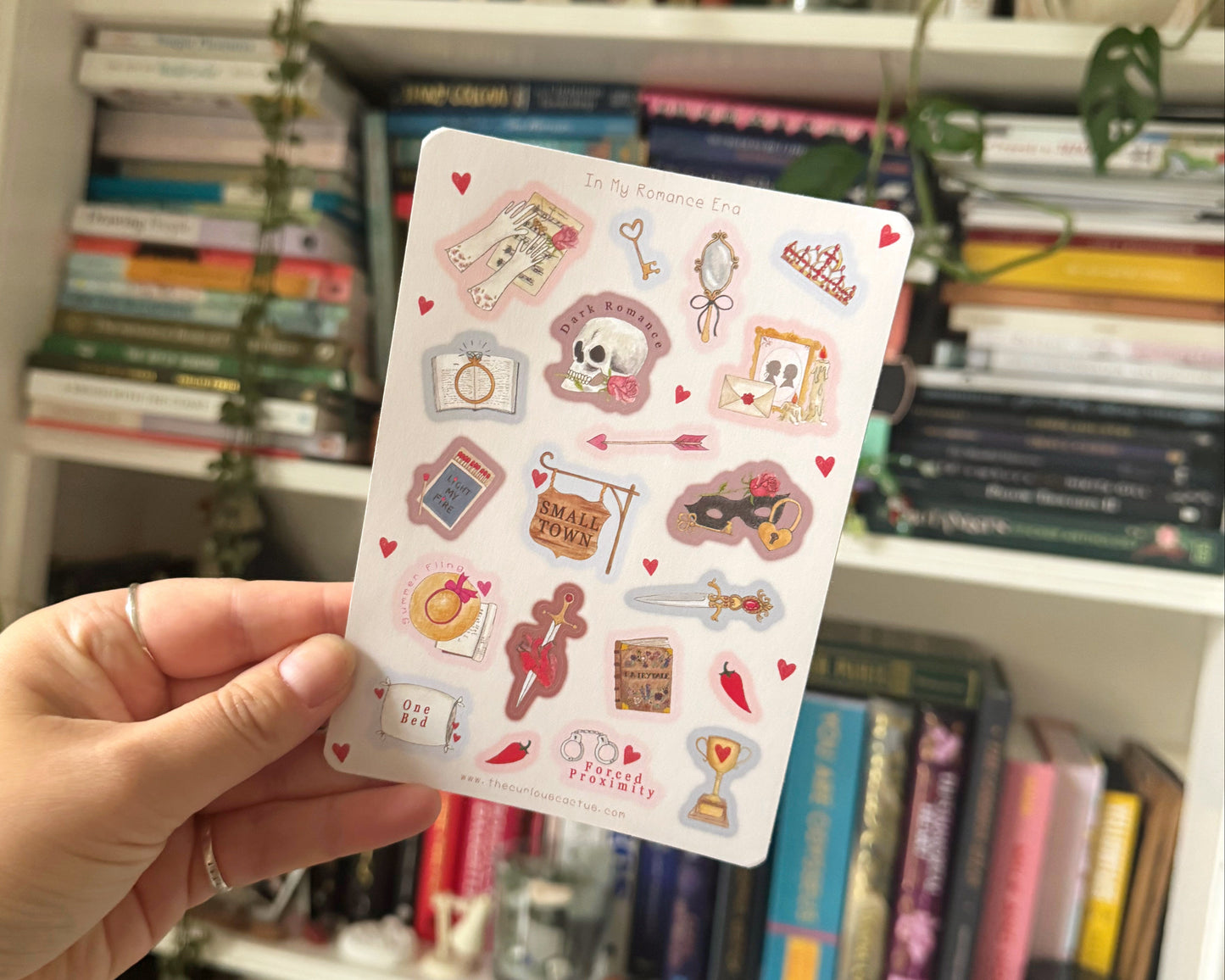 Romance Reading Era Sticker Sheet