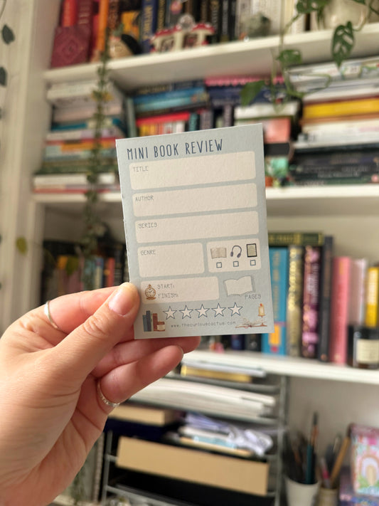 Mini Book Review A7 Notepad