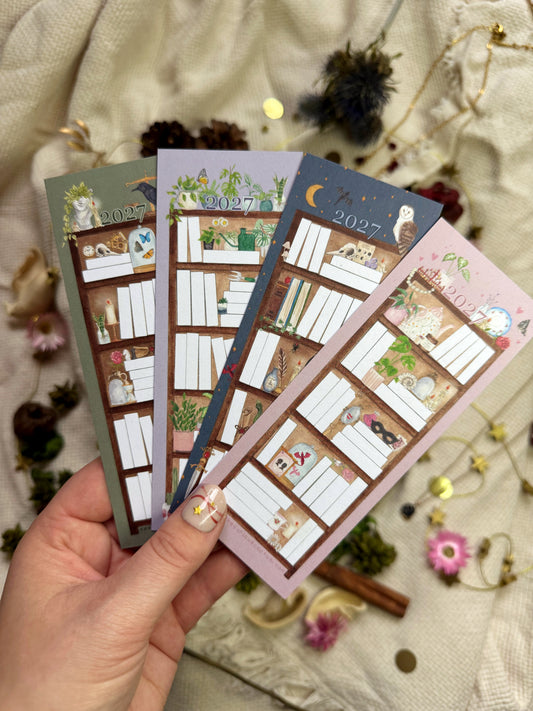 2027 Reading Tracker Bookmark Set