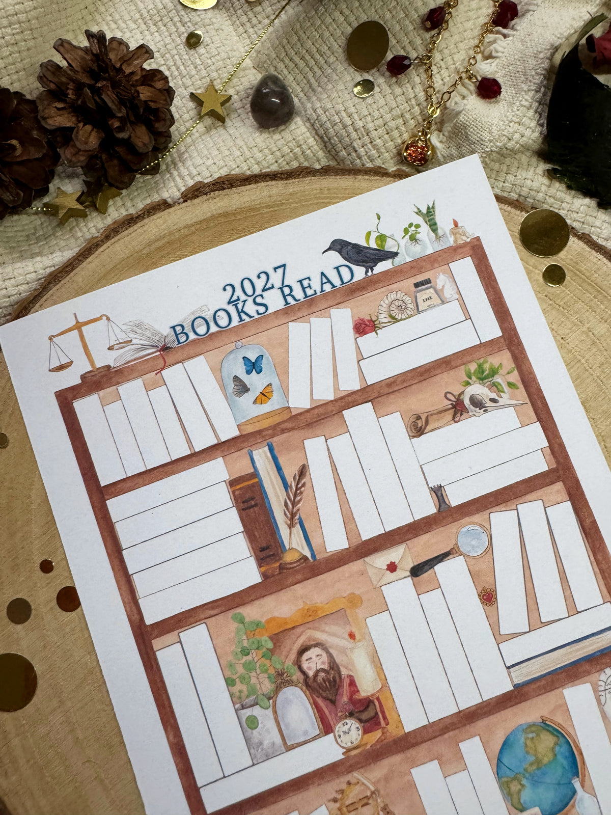 2027 Reading/Book Tracker Planner Page