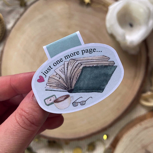 Just One More Page... Magnetic Bookmark