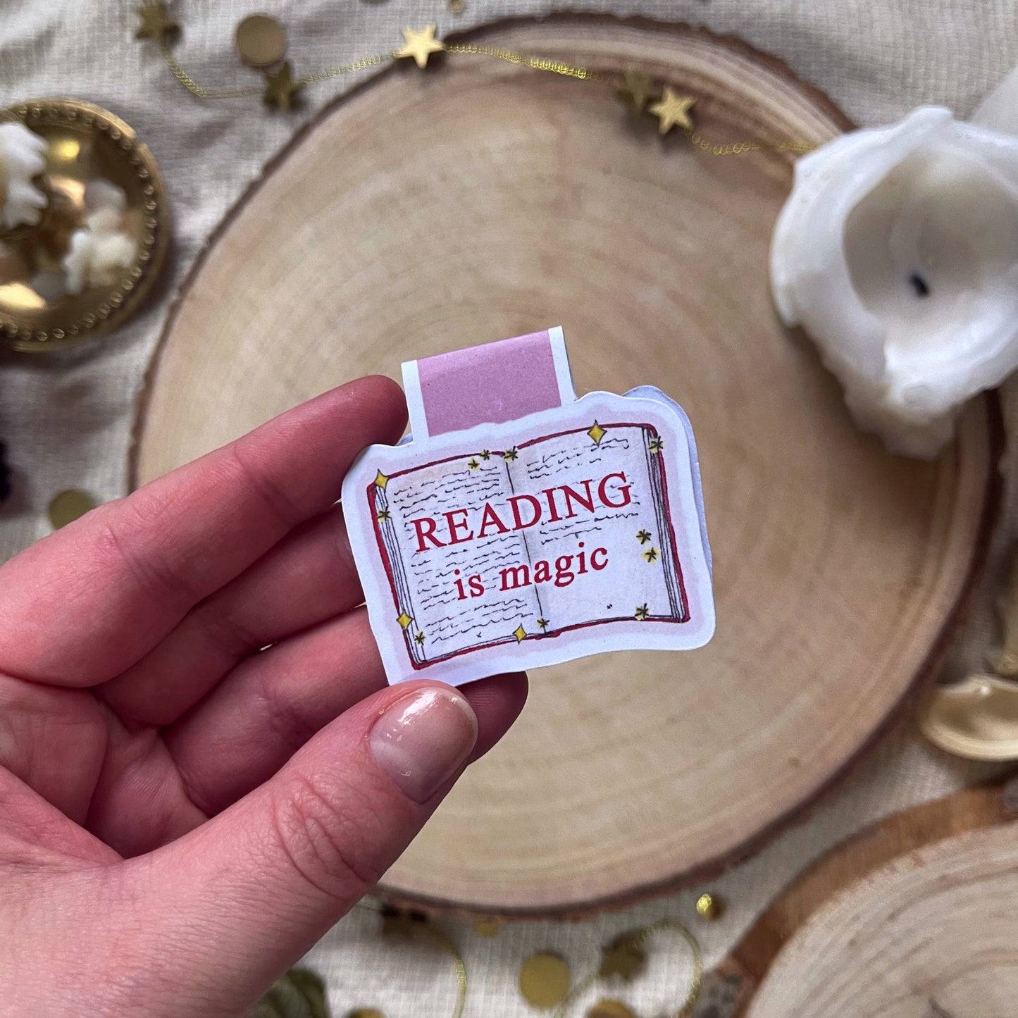 Reading is Magic Magnetic Bookmark