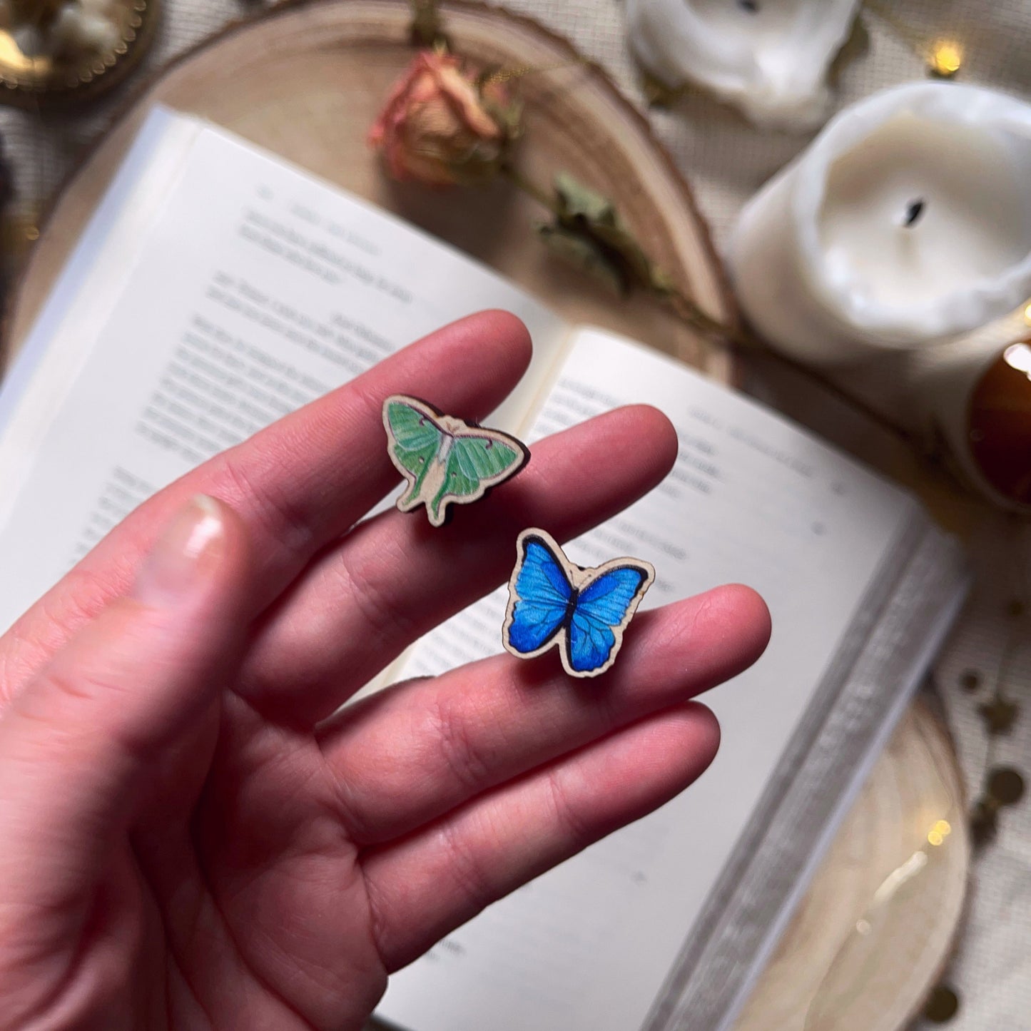 Blue Butterfly Mini Pin