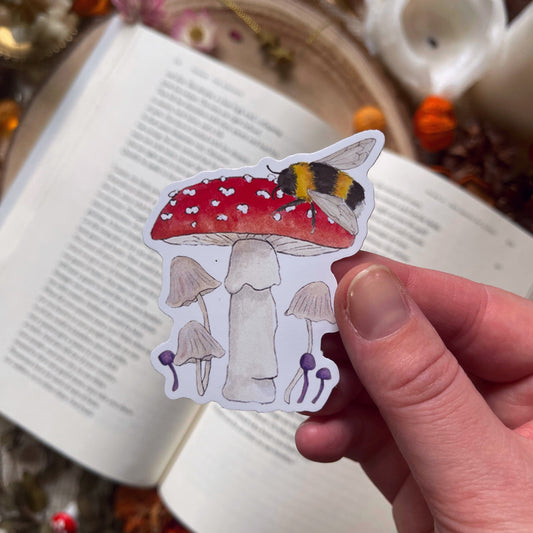Woodland Friends Cottagecore Stickers (Toadstool)