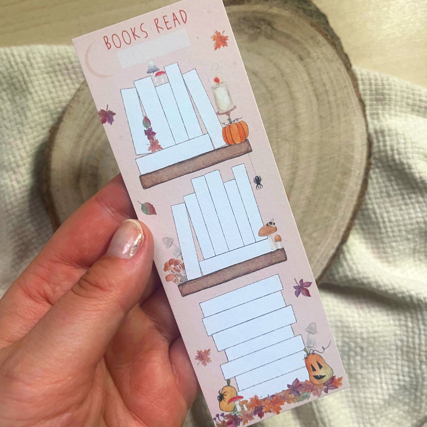 Seasonal 20 Book Reading Tracker Bookmarks