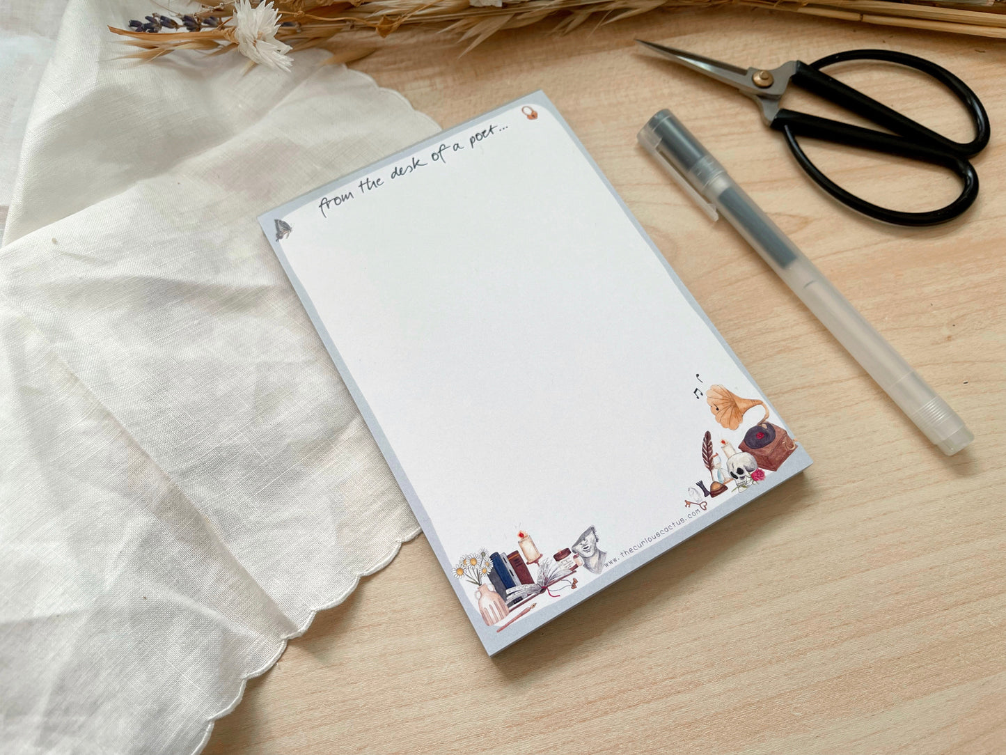 From the Desk of a Poet A6 Notepad