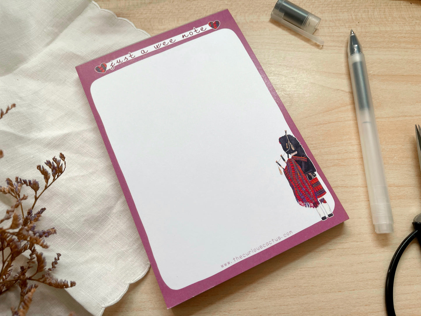 Just a Wee Note A6 Notepad