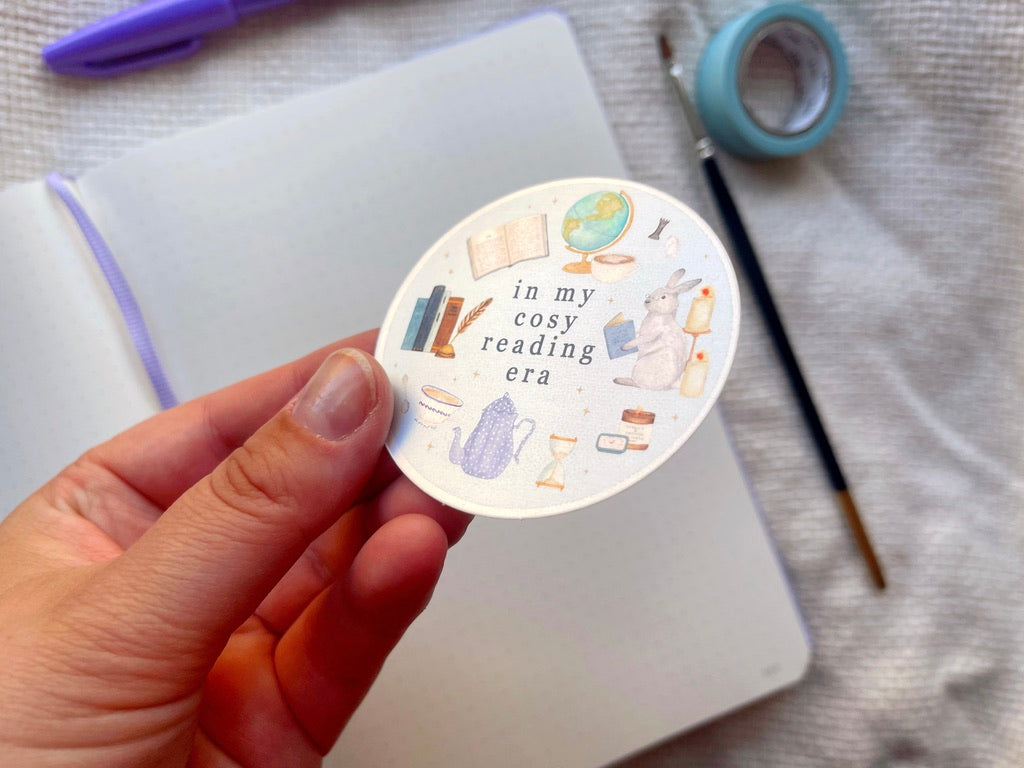 Cosy Reading Era Holo Sticker