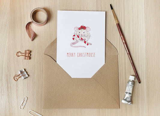 Merry ChristMouse Christmas Card
