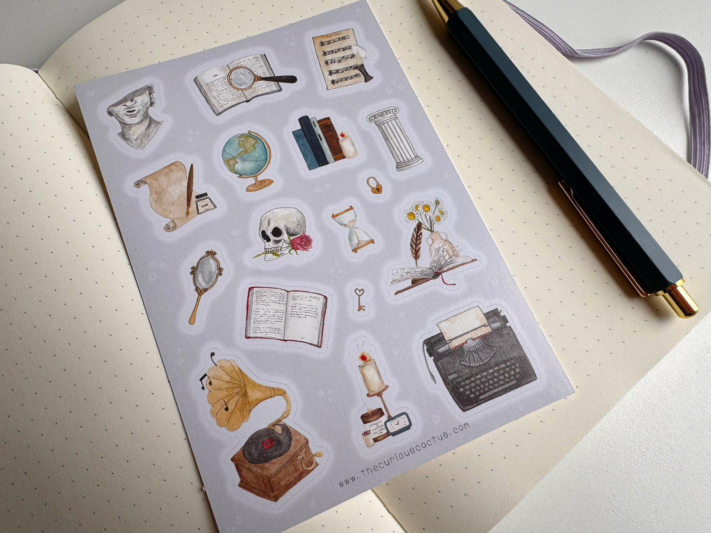 Light Academia Sticker Sheet