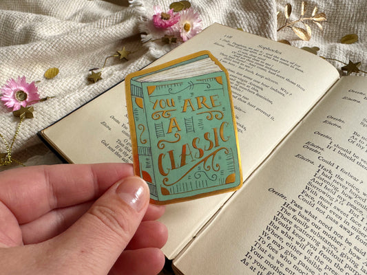 You are a Classic Book Sticker