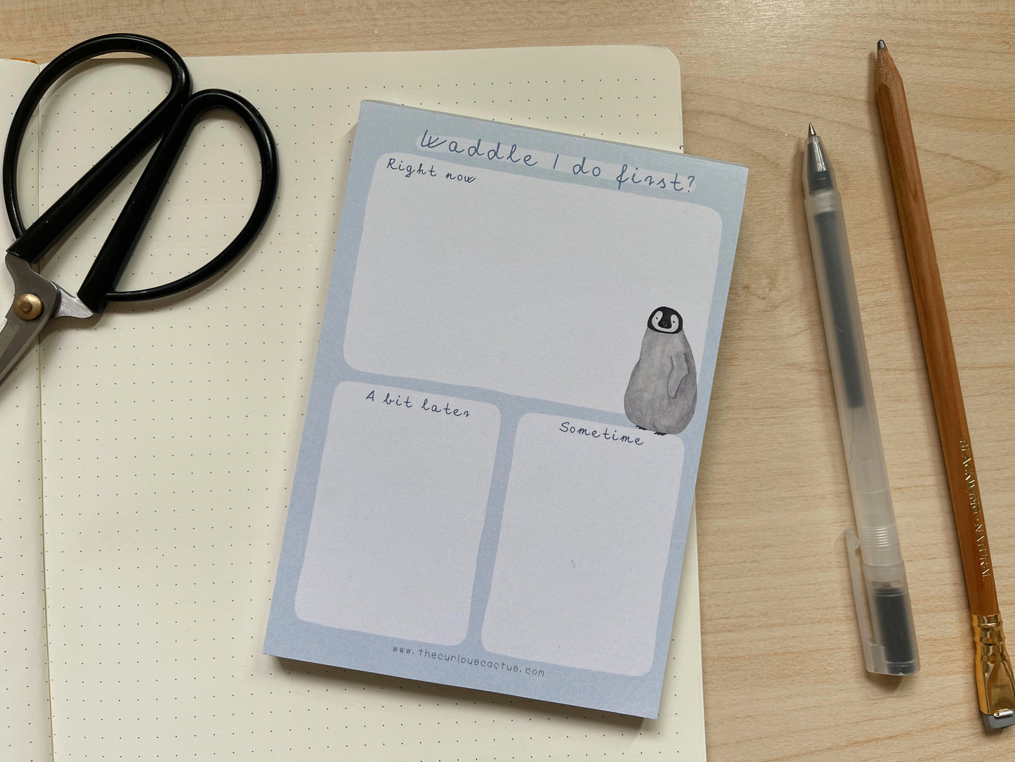 Waddle I do first? A6 Notepad