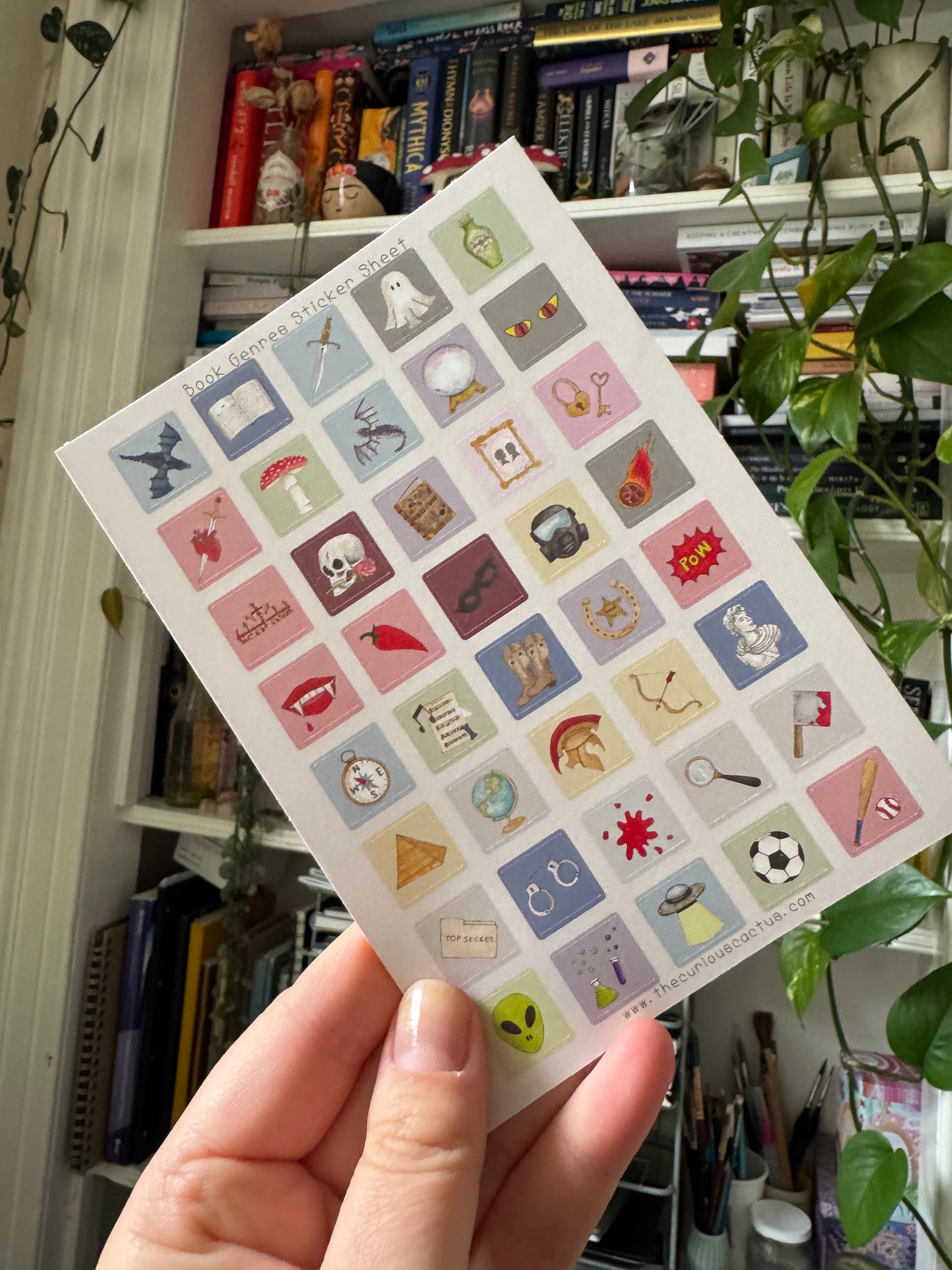 Book Genre Sticker Sheet