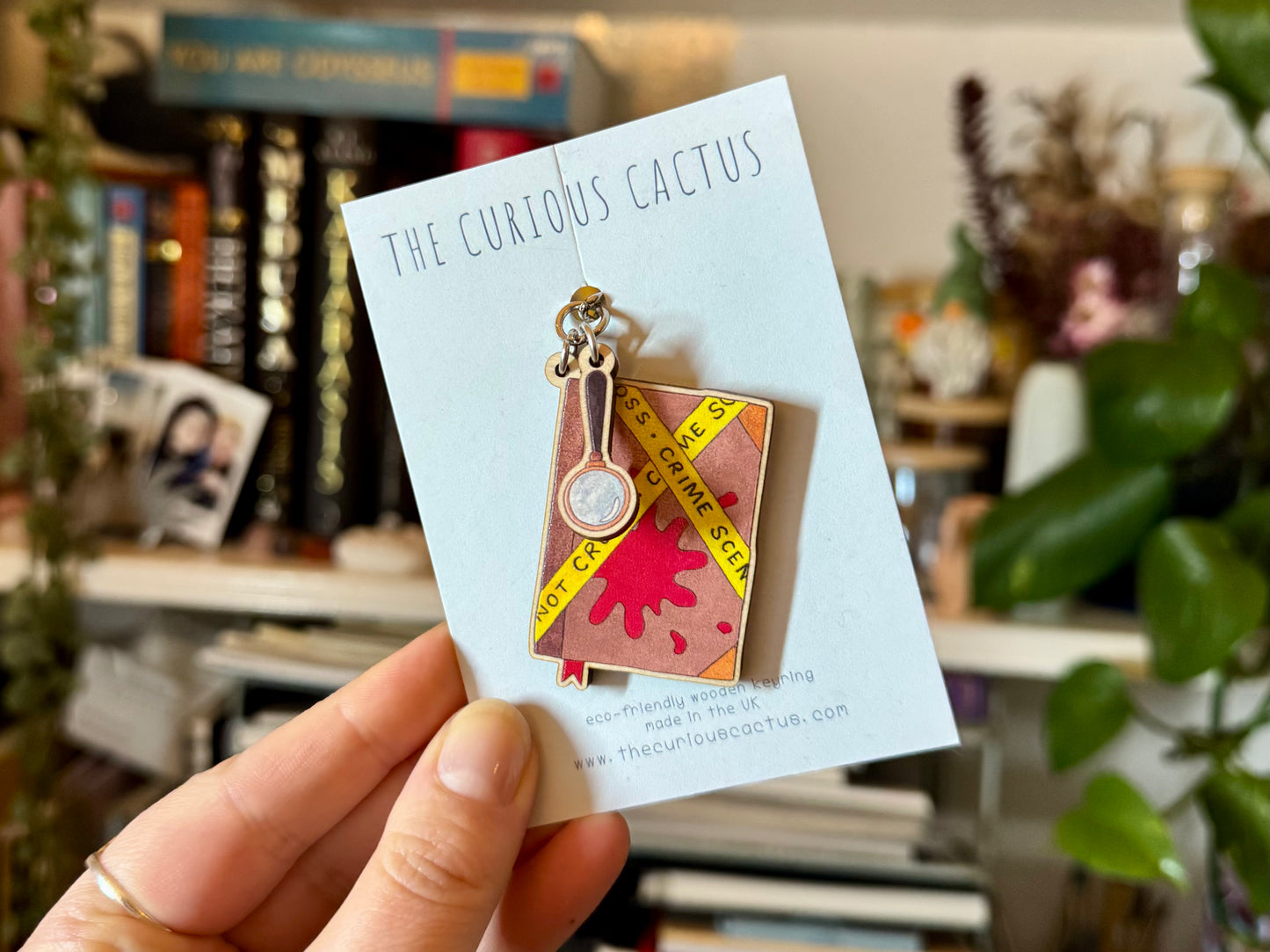 Detective Book Charm Keyring