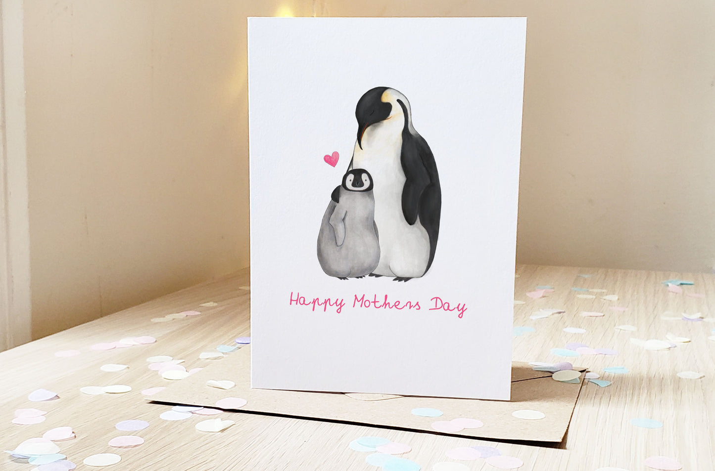 Penguin Love - Greeting Card