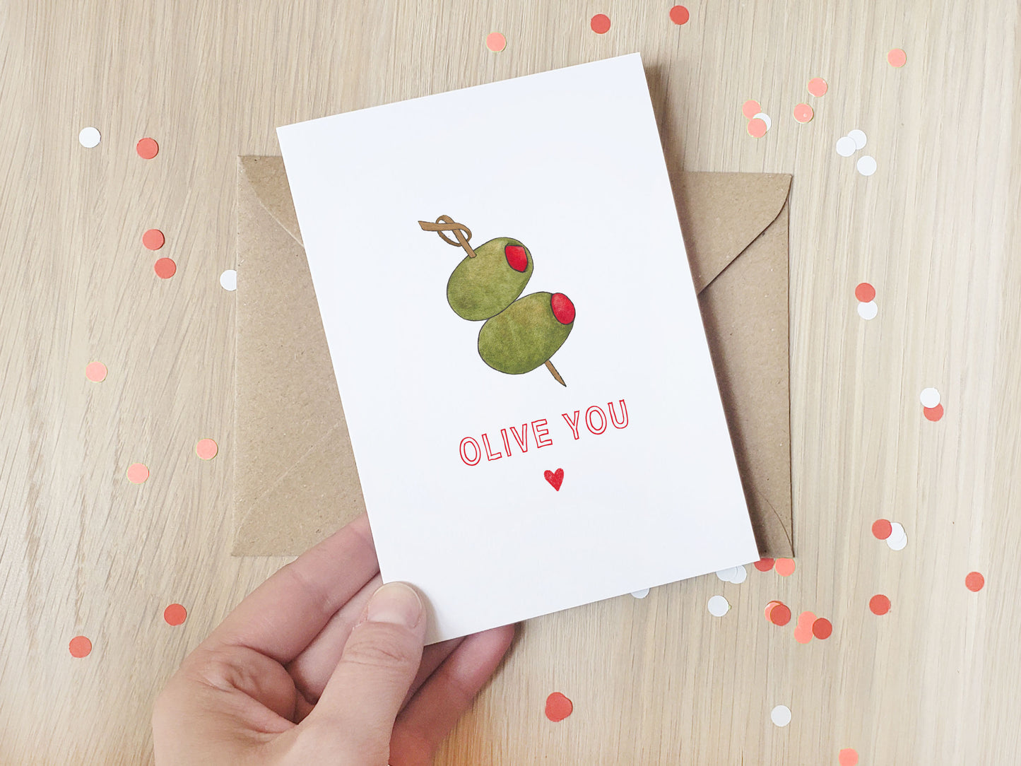 Olive You - Greeting Card