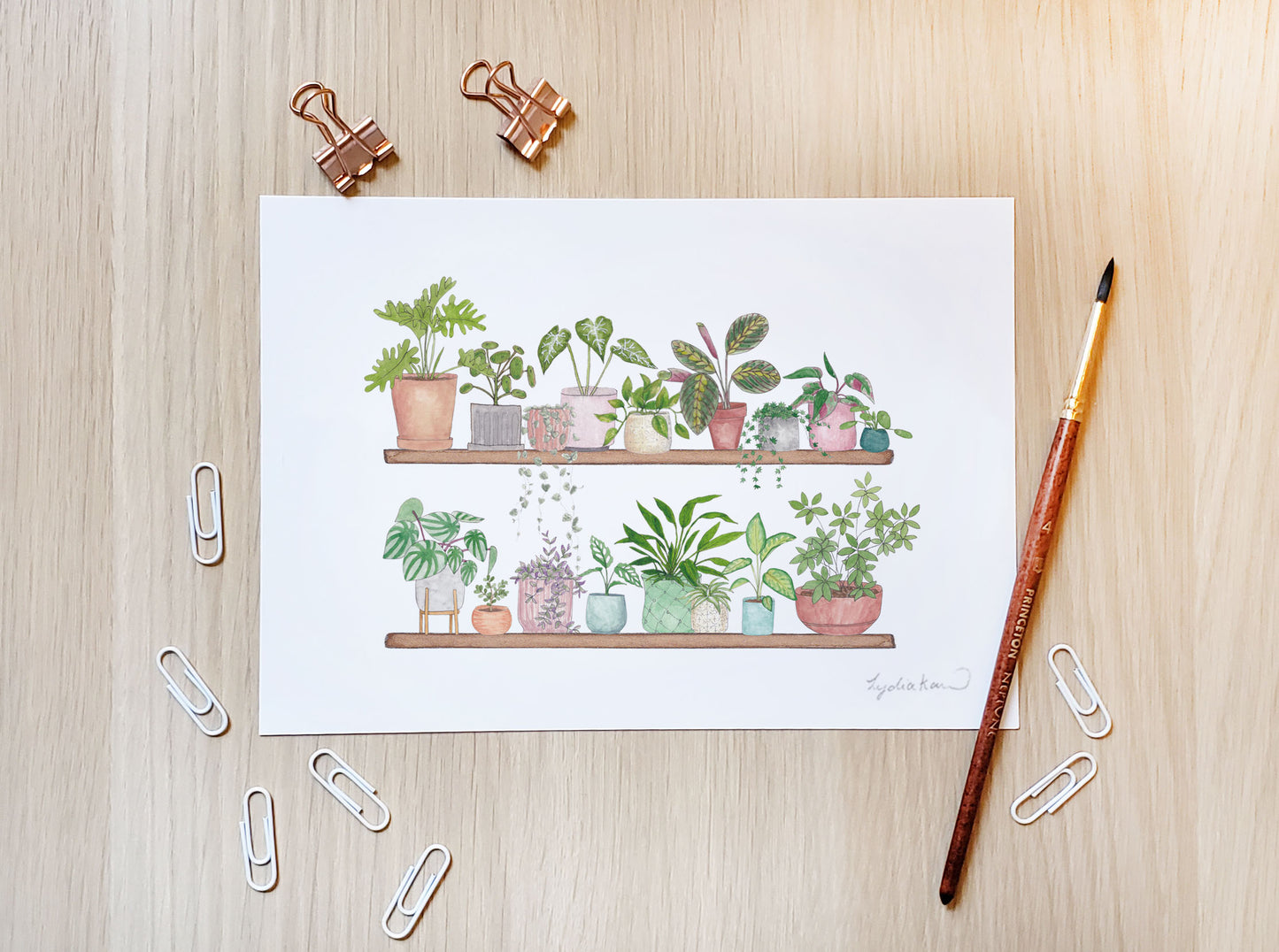 Plant Shelfie Art Print
