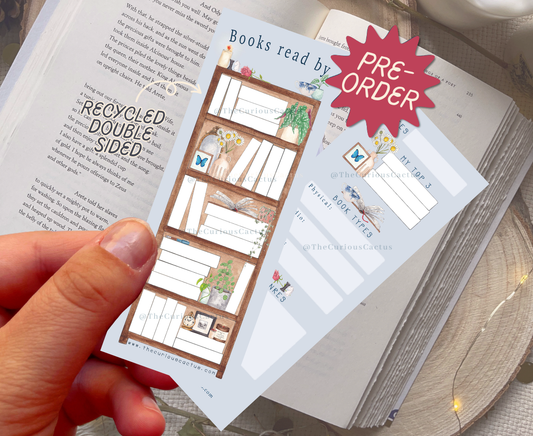 Custom Name Reading Tracker Bookmark