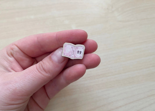 Romance Book Mini Pin