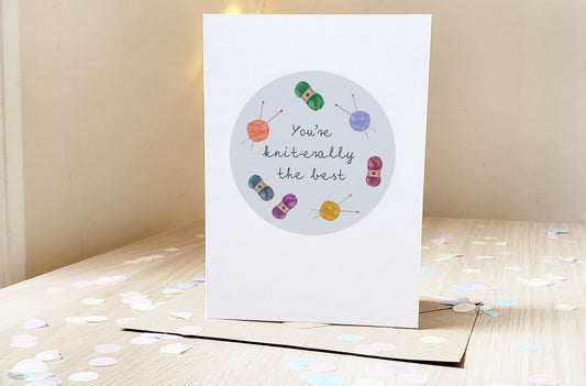 Kniterally the best - Greeting Card