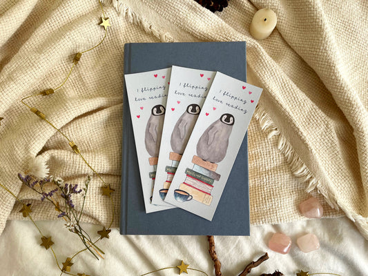 I Flipping Love Reading Bookmark