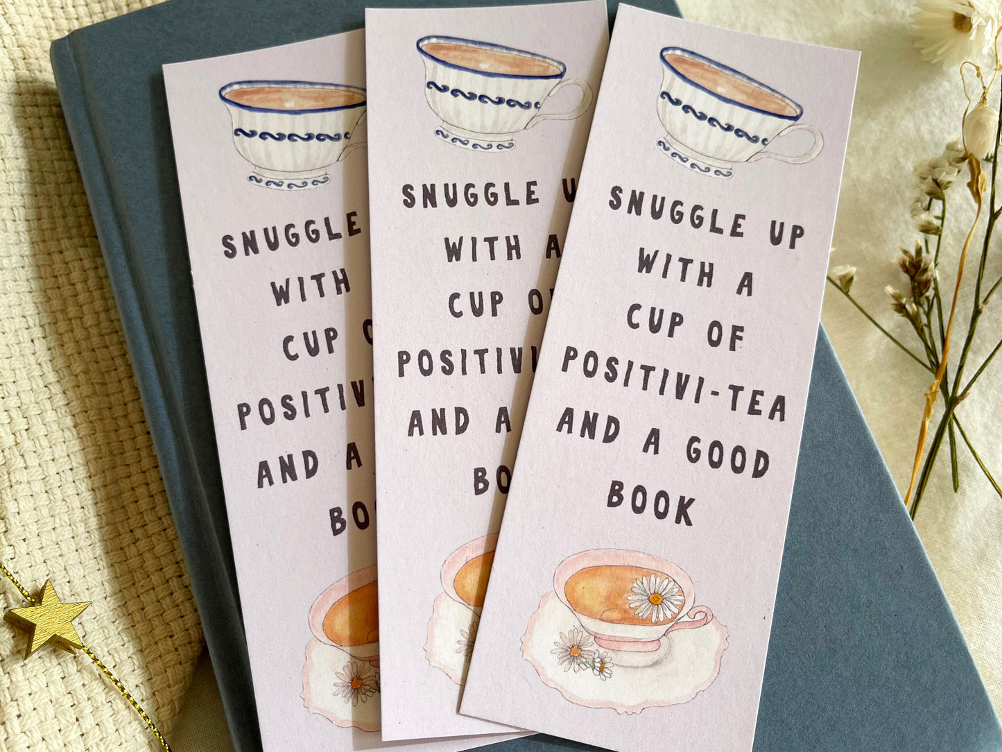 Snuggle Up With Positivi-TEA Bookmark