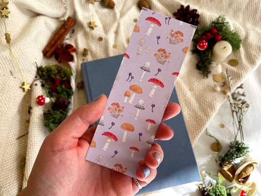Cottagecore Fungi Pattern Bookmarks