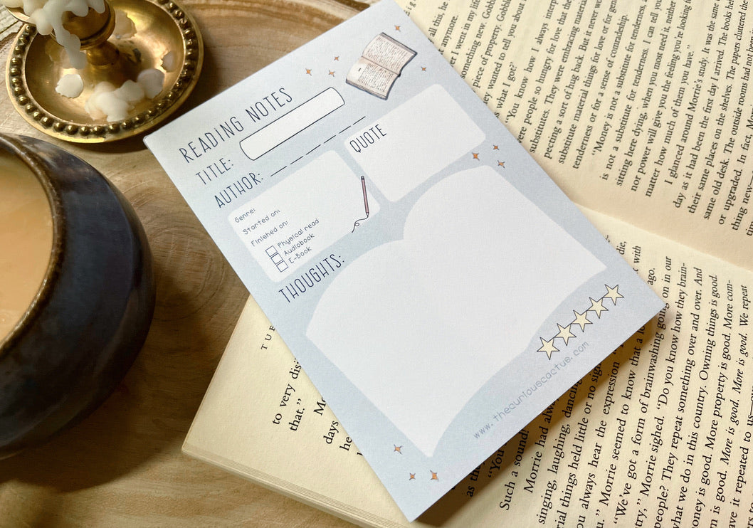 Book Notes A6 Notepad