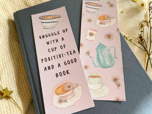 Snuggle Up With Tea Bookmarks
