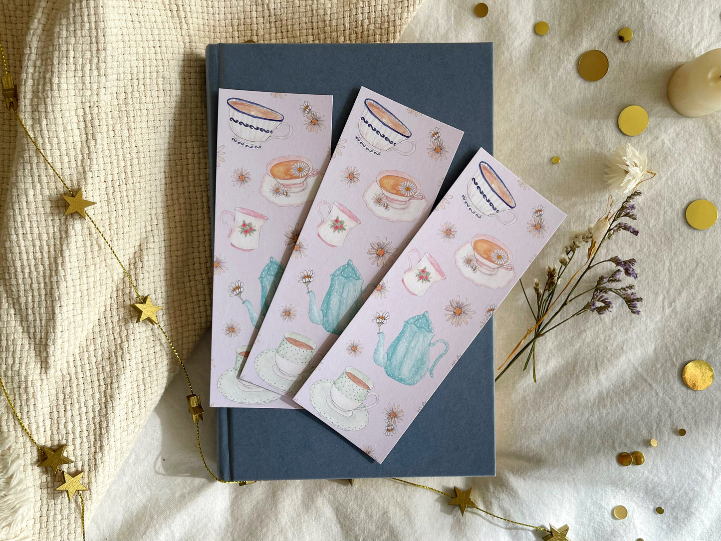 Snuggle Up With Tea Bookmark