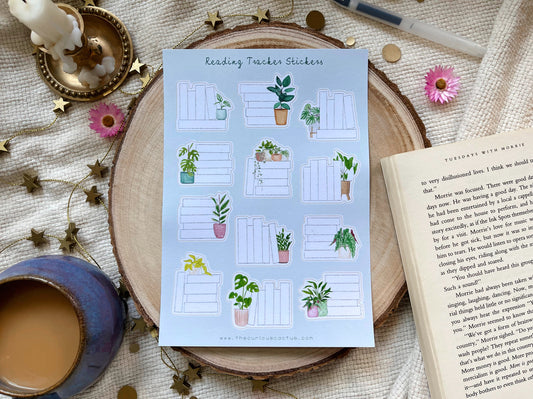 Reading Tracker Planner Stickers (Plants)