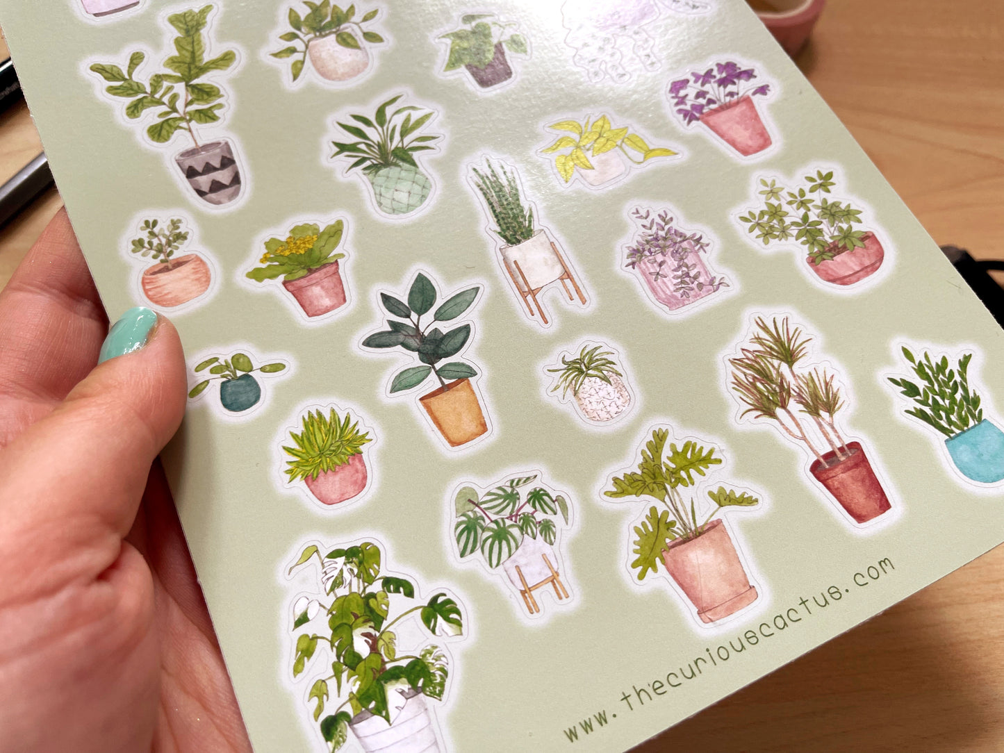 Plant Alphabet A5 Sticker Sheet