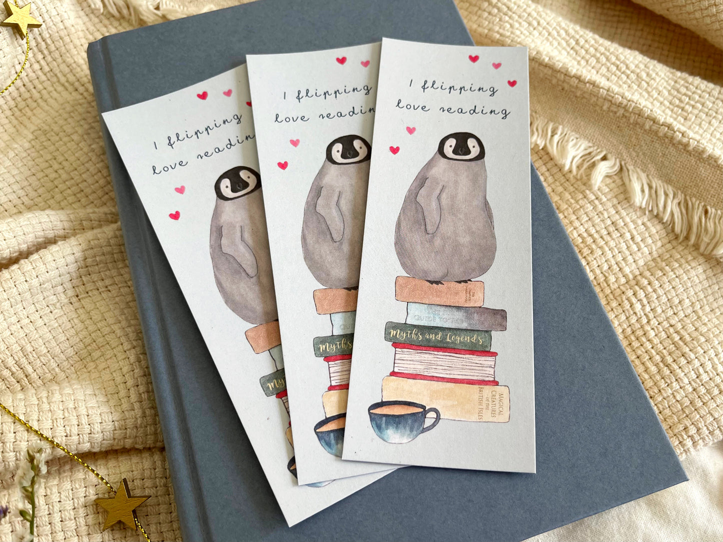 I Flipping Love Reading Bookmark