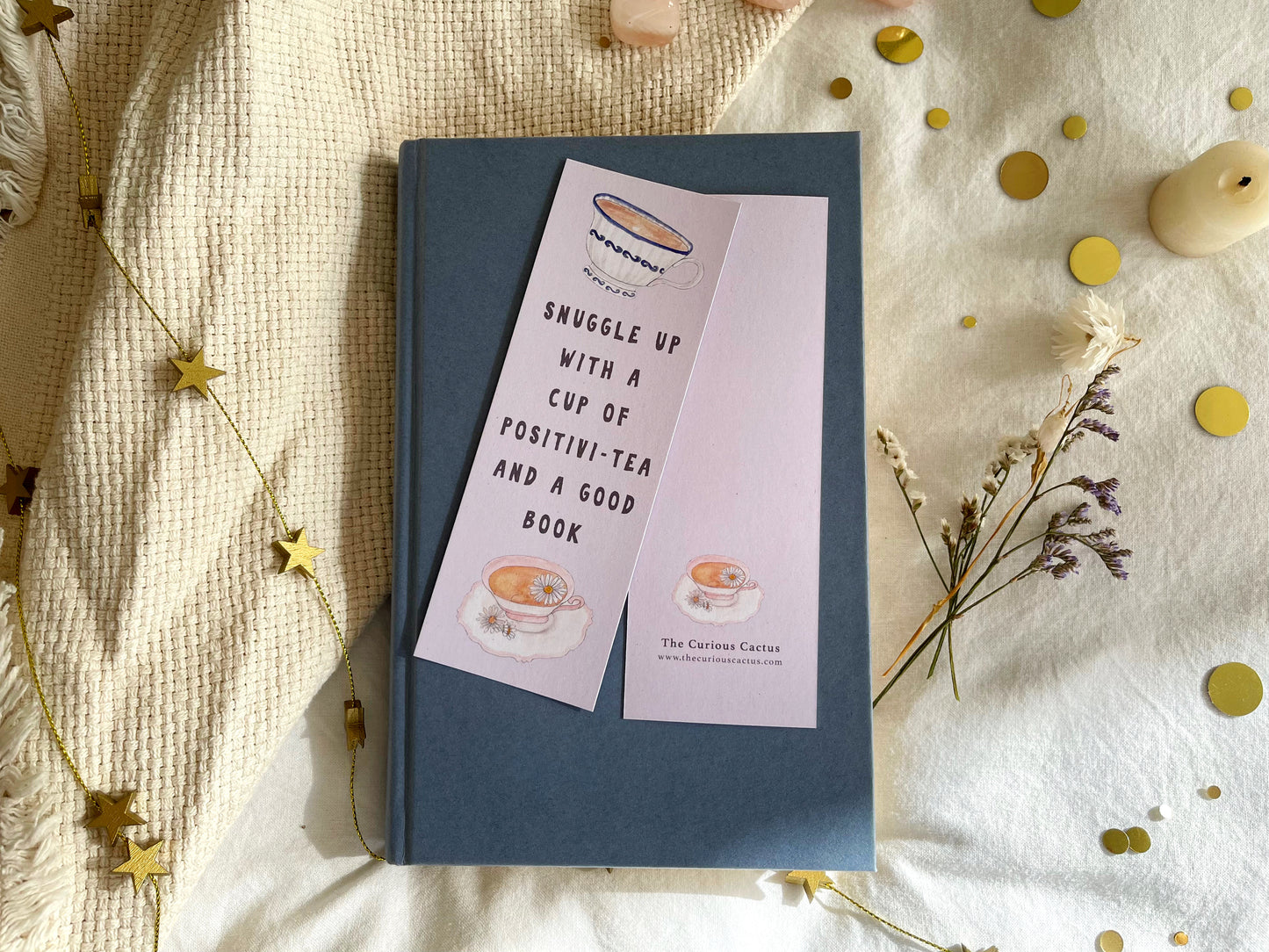Snuggle Up With Positivi-TEA Bookmark