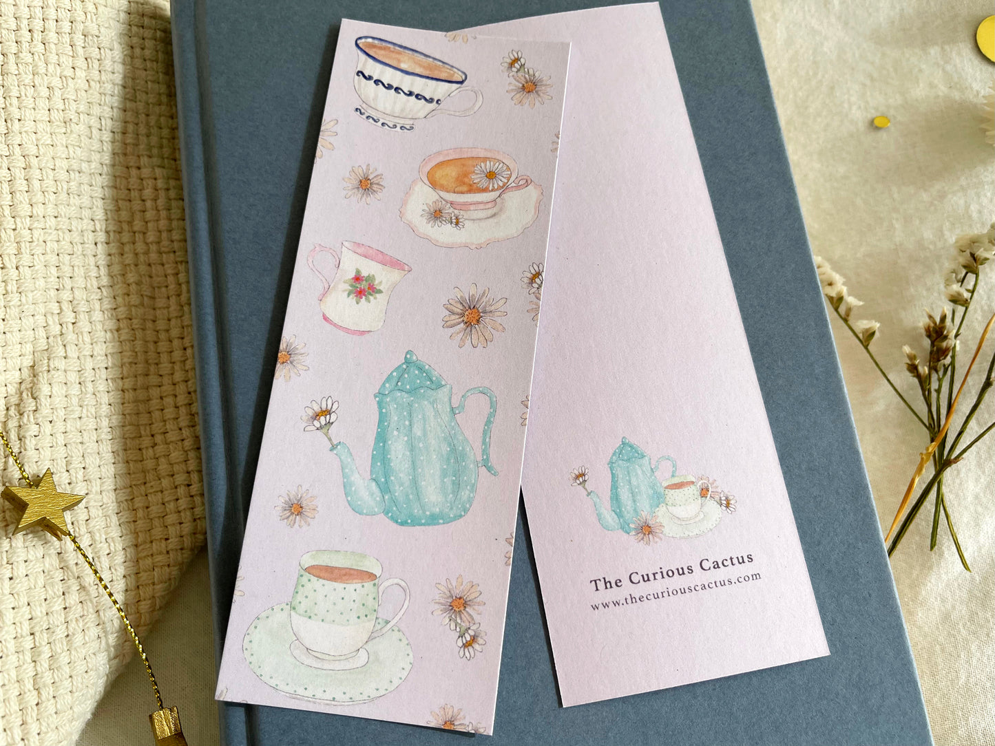 Snuggle Up With Tea Bookmark