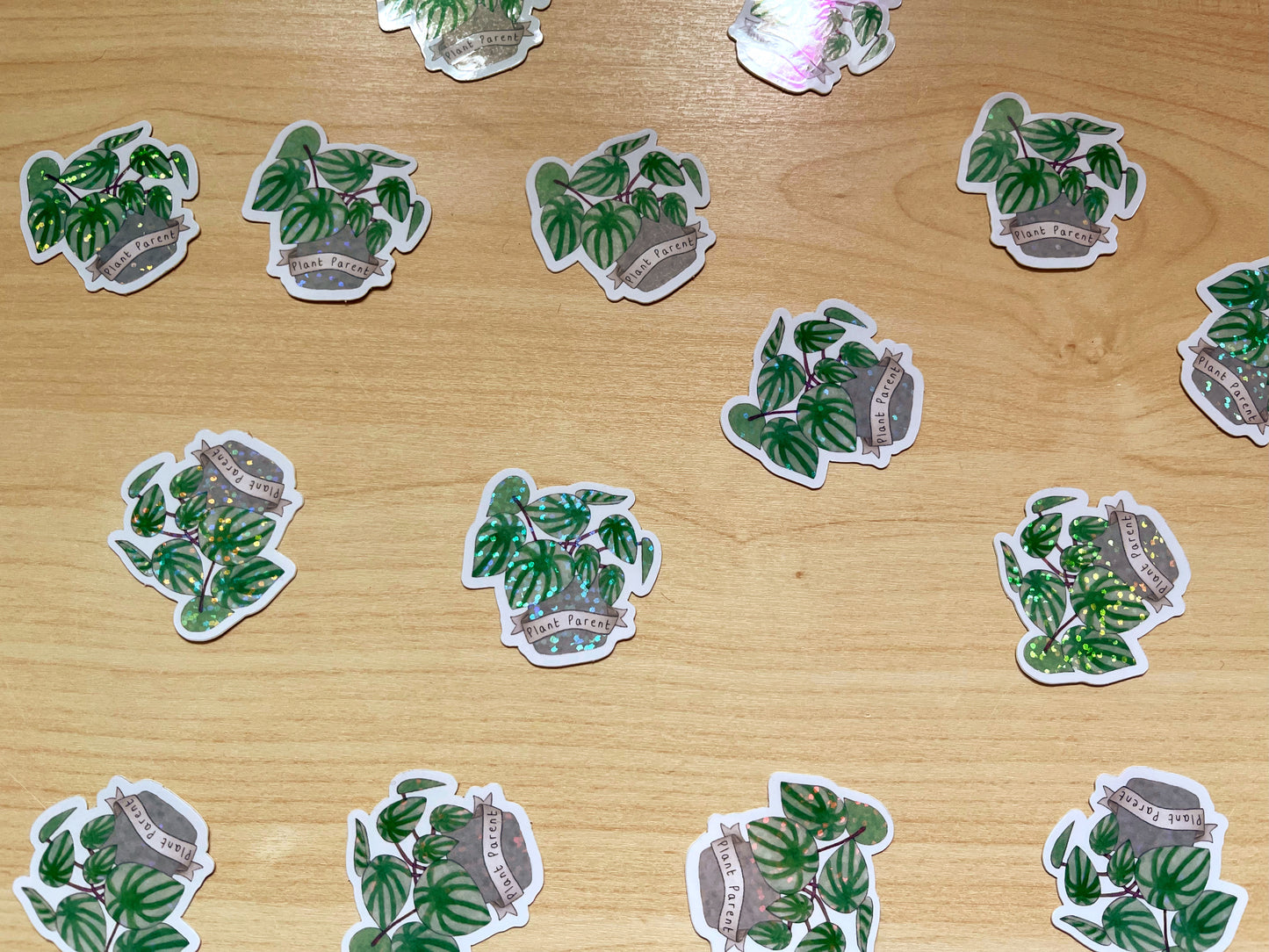 Plant Parent Glitter Vinyl Sticker