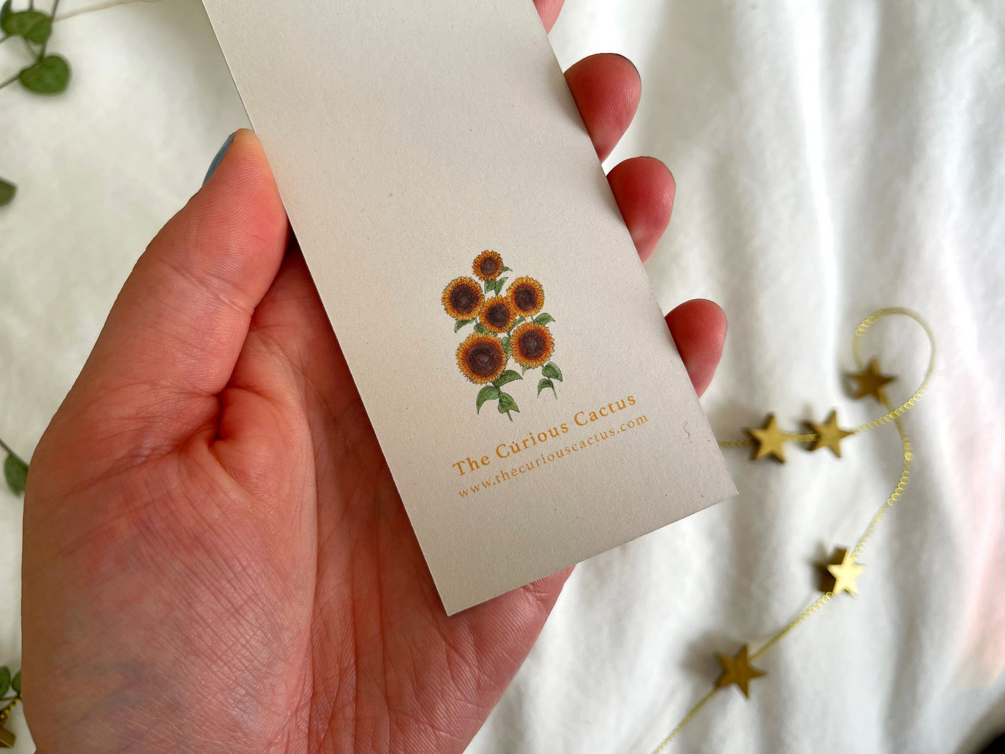 Bloom Where You Are Planted - Sunflower Girl Bookmark