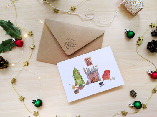 Cosy Commonroom Christmas Card